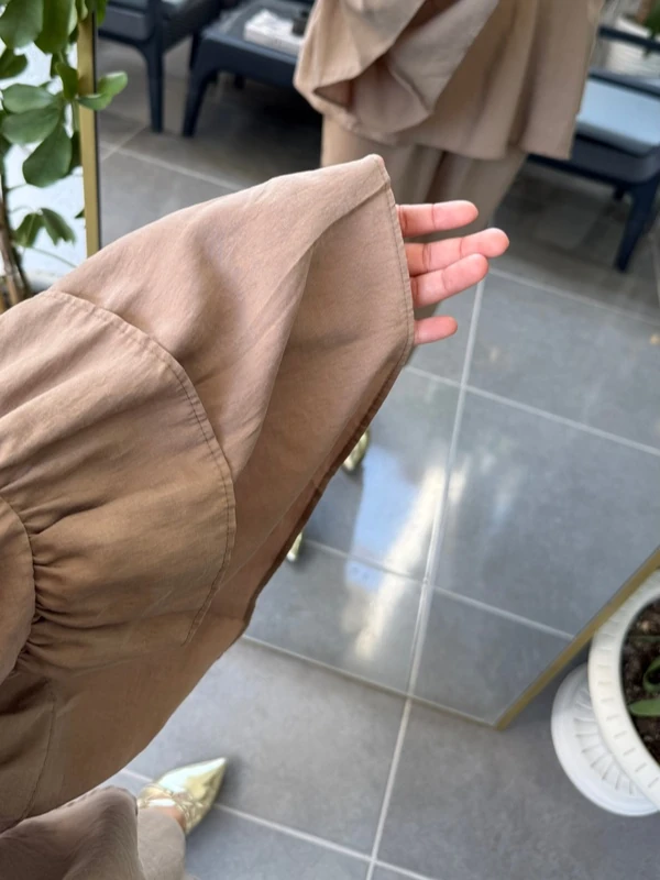 Volan Kol Vizon Pantolon Üst Takım