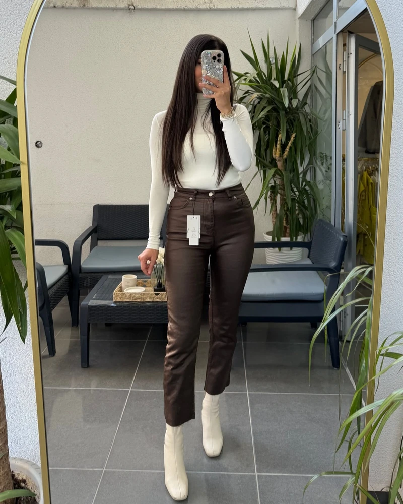 Mumlu Mom Jean - Kahverengi