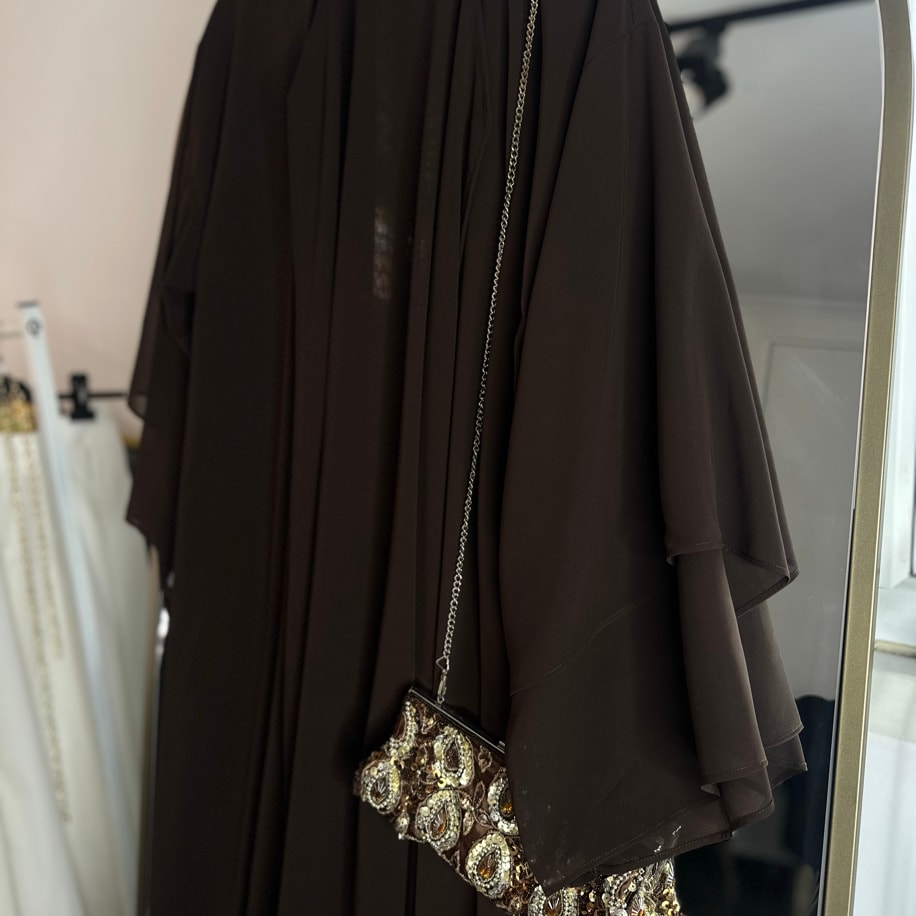 Abaya takım - Kahve