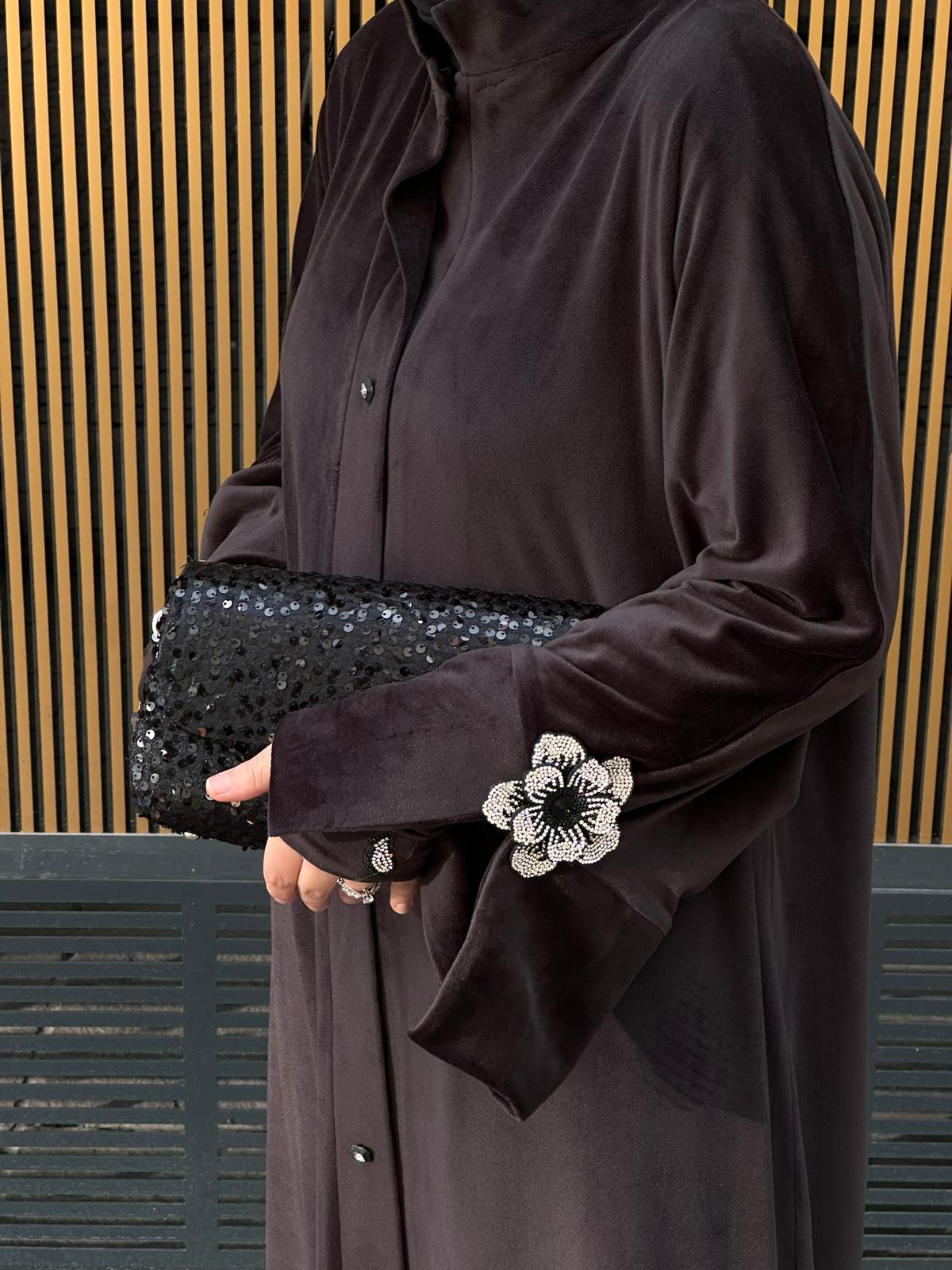 KADİFE ELDİVENLİ FERACE