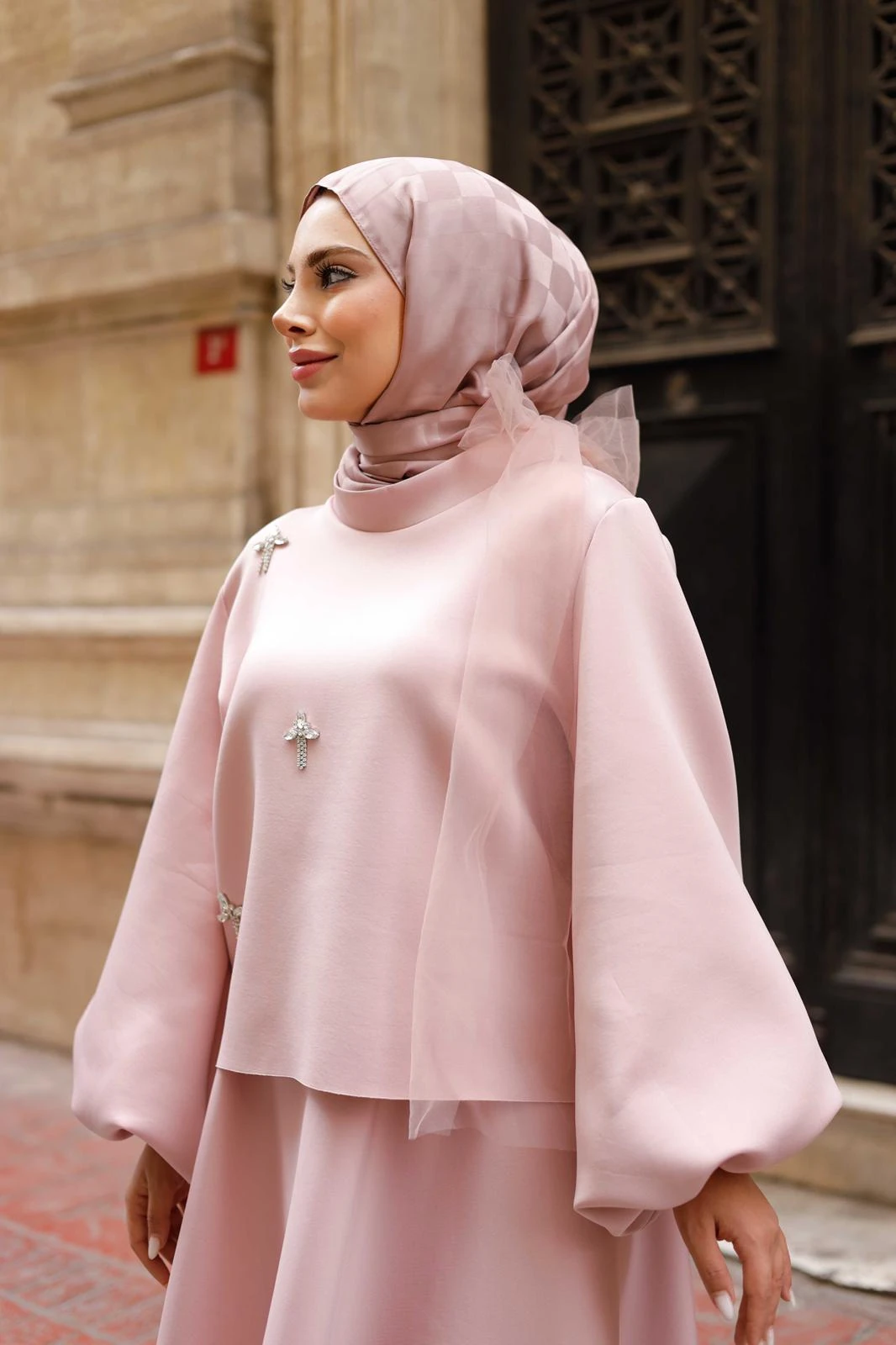 PEMBE ETEK BLUZ TAKIM