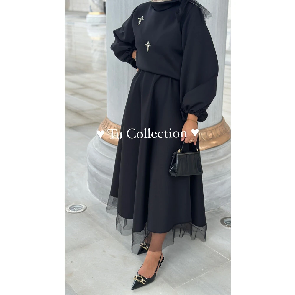 Siyah Etek&Bluz Takım