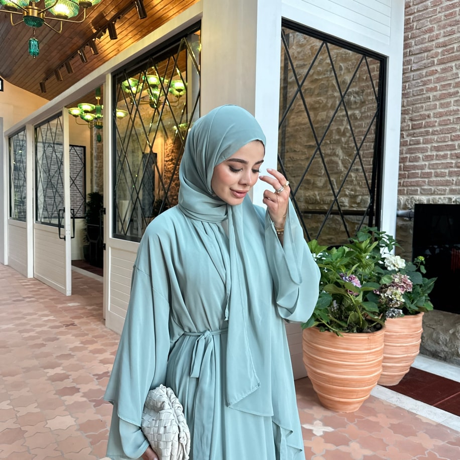 Abaya Takım - Mint