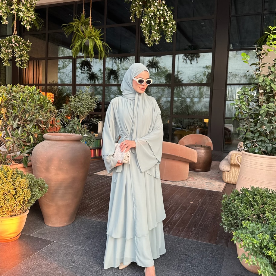 Abaya Takım - Mint