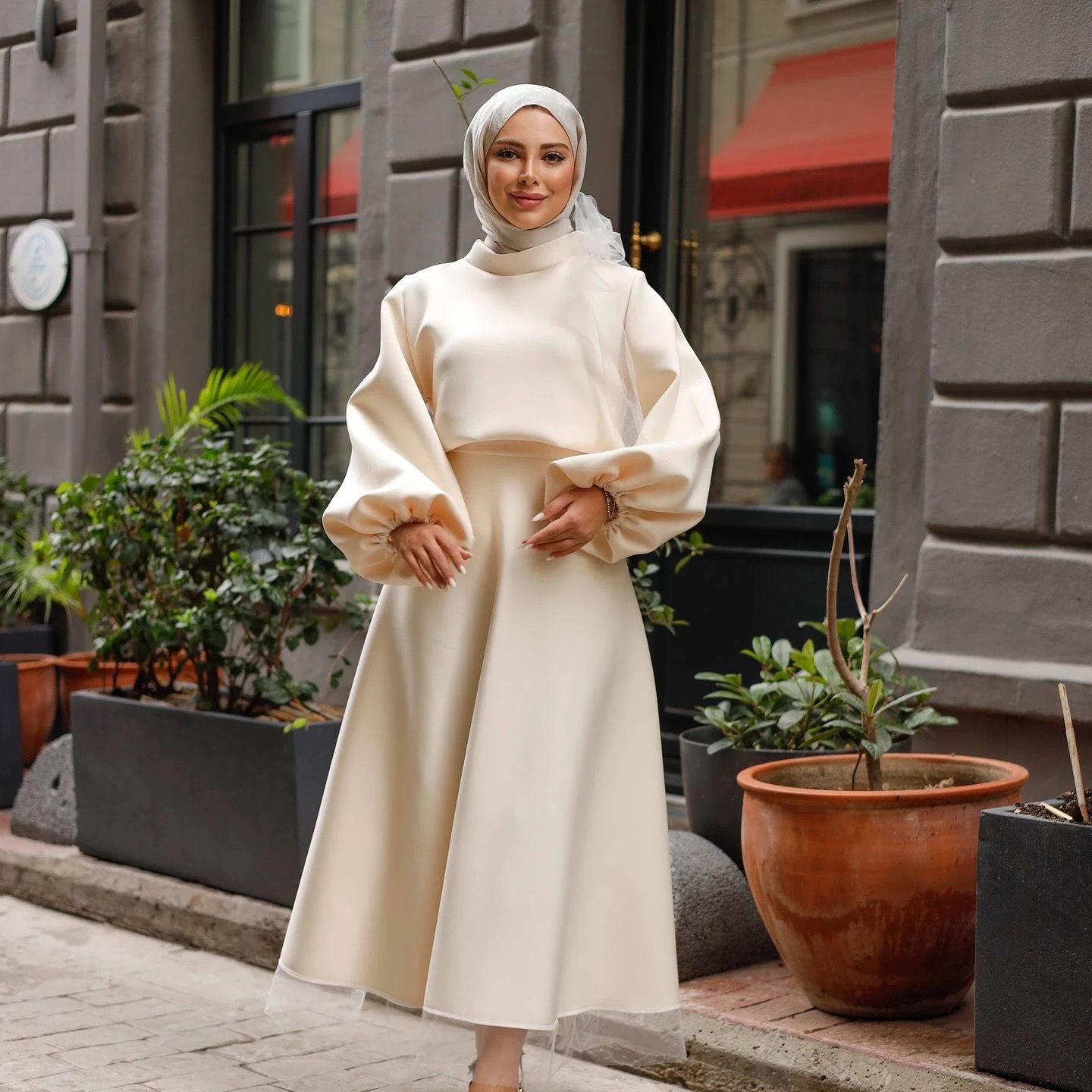 EKRU ETEK BLUZ TAKIM