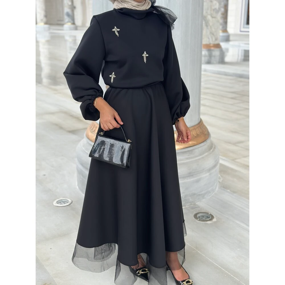 Siyah Etek&Bluz Takım