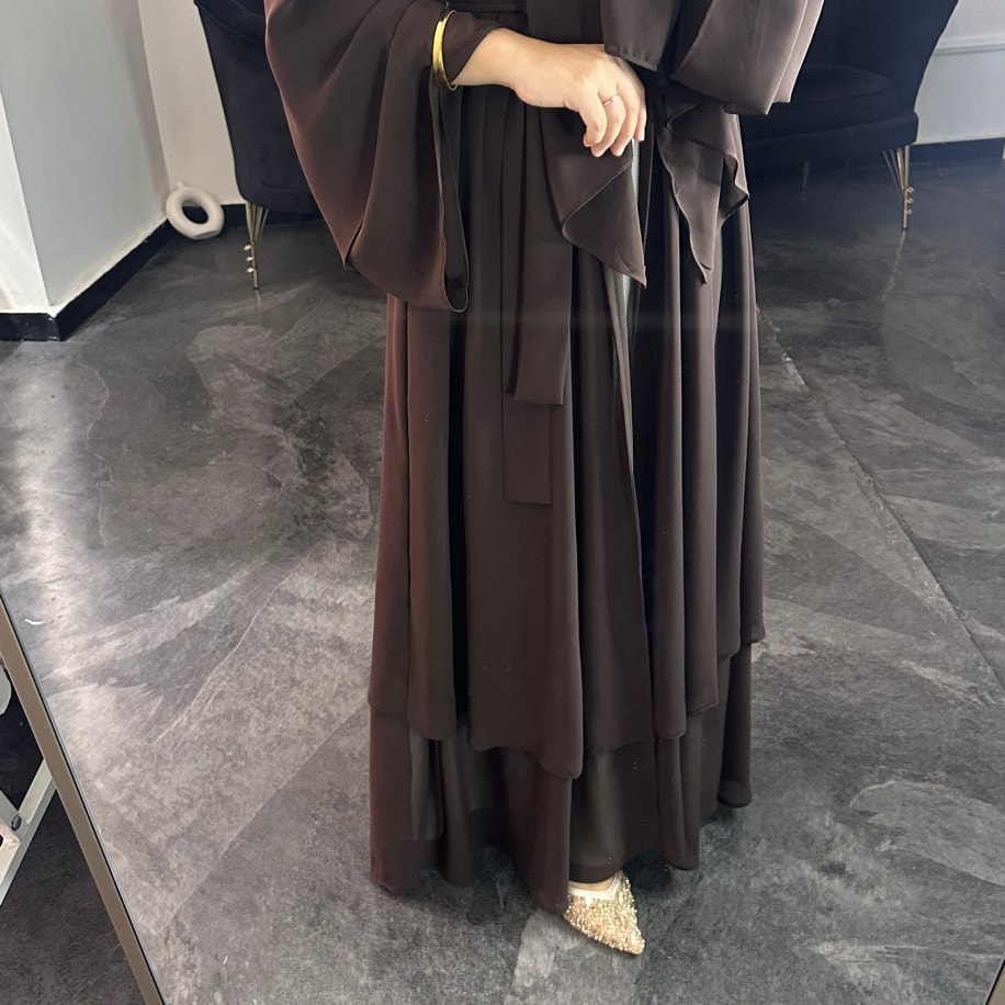 Abaya takım - Kahve