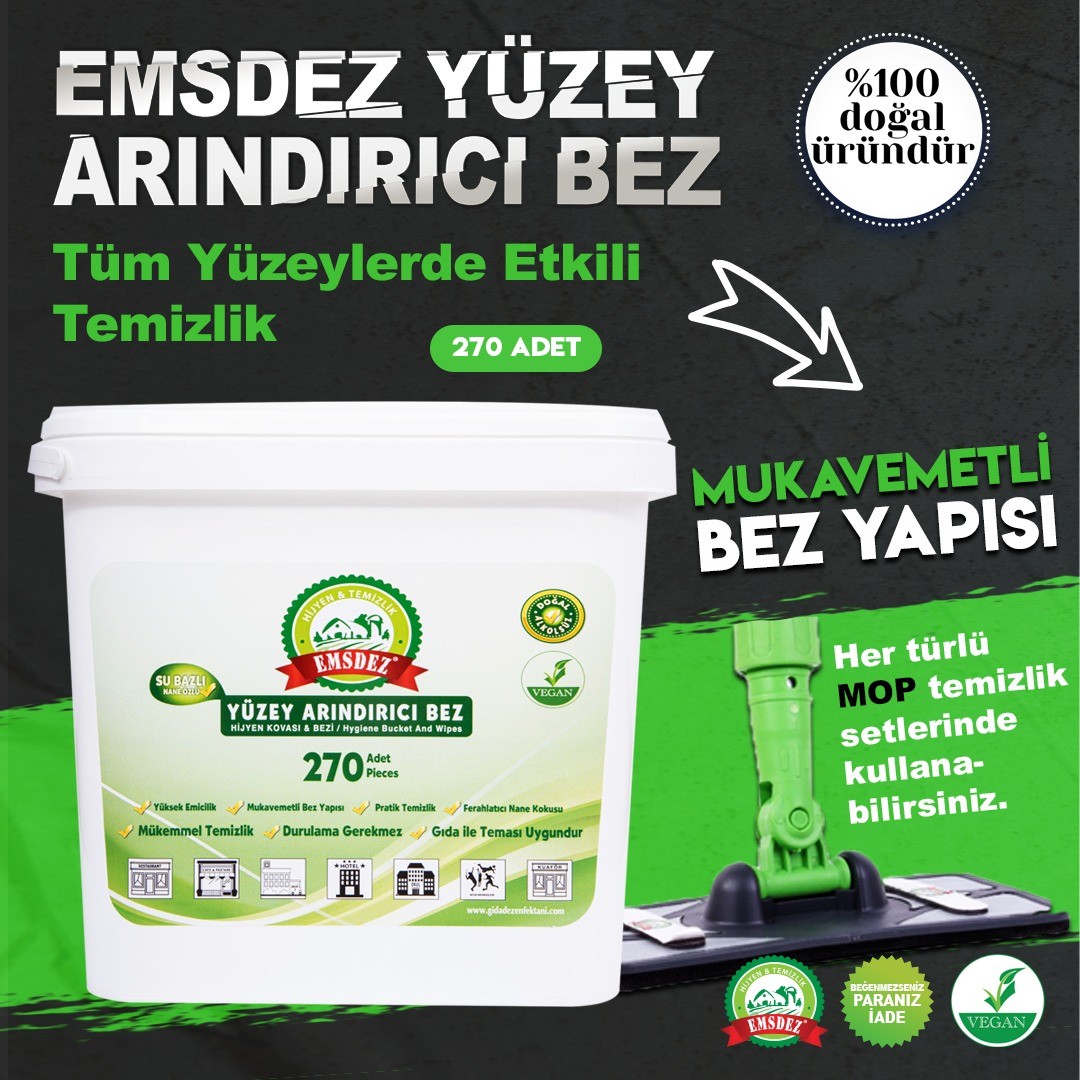 EMSDEZ YÜZEY ARINDIRICI BEZ 270Ad./KOVA