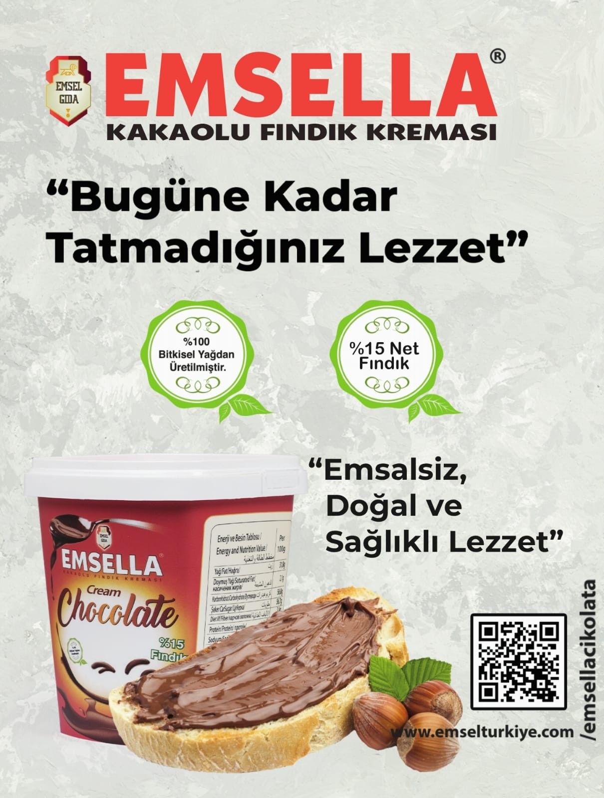 EMSELLA ÇİKOLATA 450gr PLS.