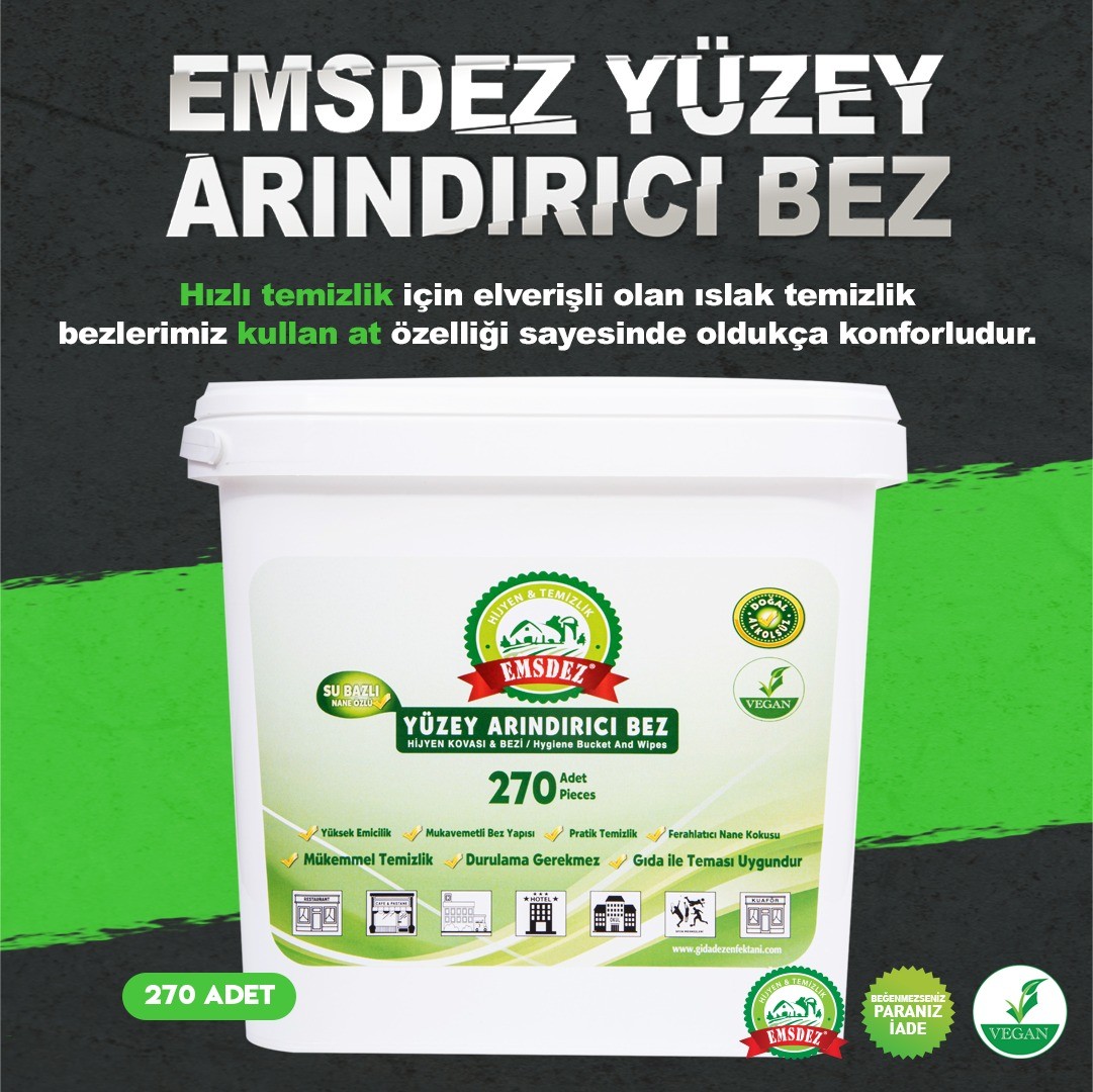 EMSDEZ YÜZEY ARINDIRICI BEZ 270Ad./KOVA