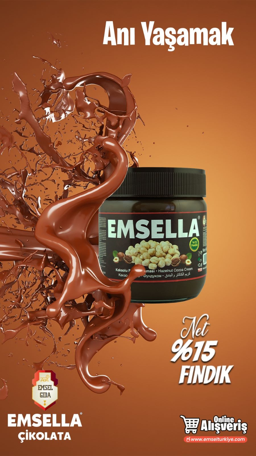 EMSELLA KAKAOLU FINDIK KREMAS:I 3*400gr