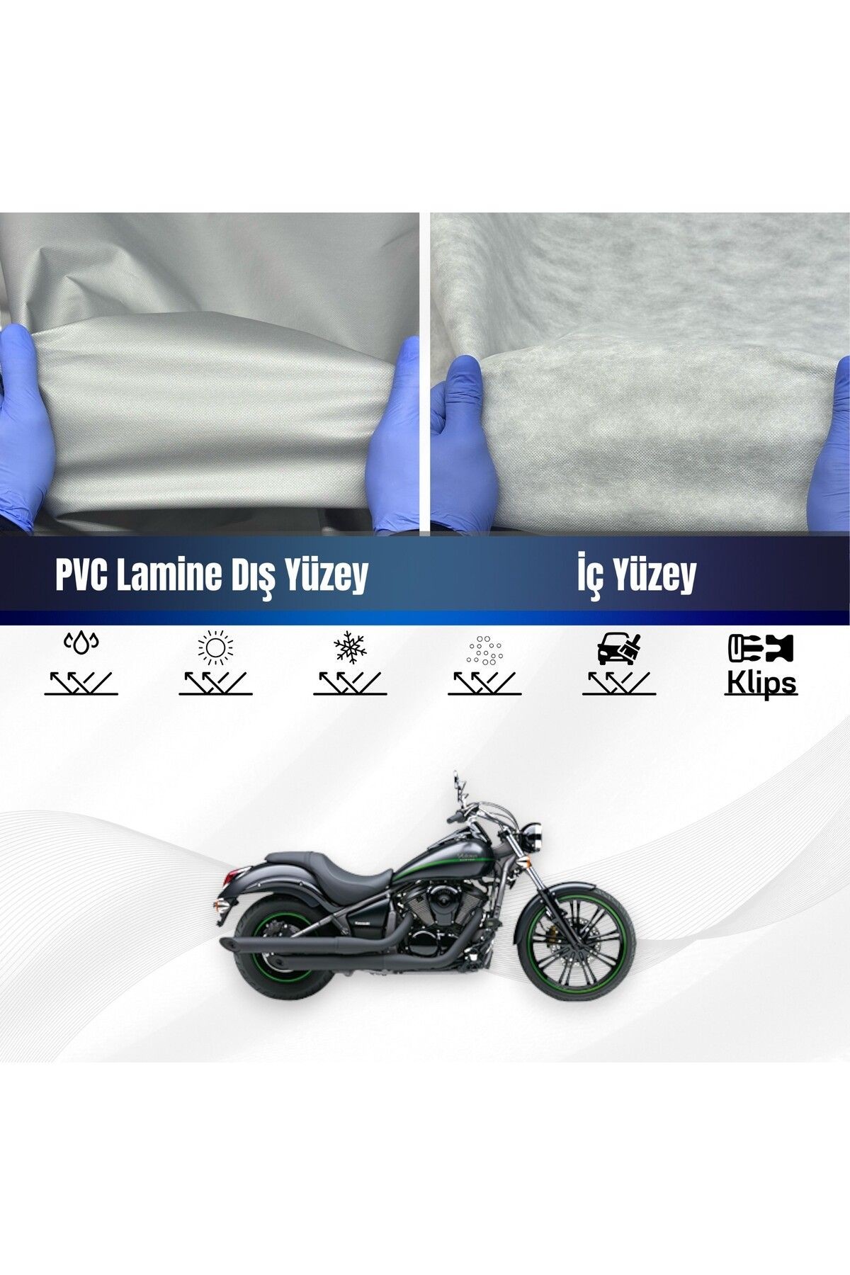Kawasaki Vn 900 Custom Special Motosiklet Branda Su Geçirmez Uv Korumalı