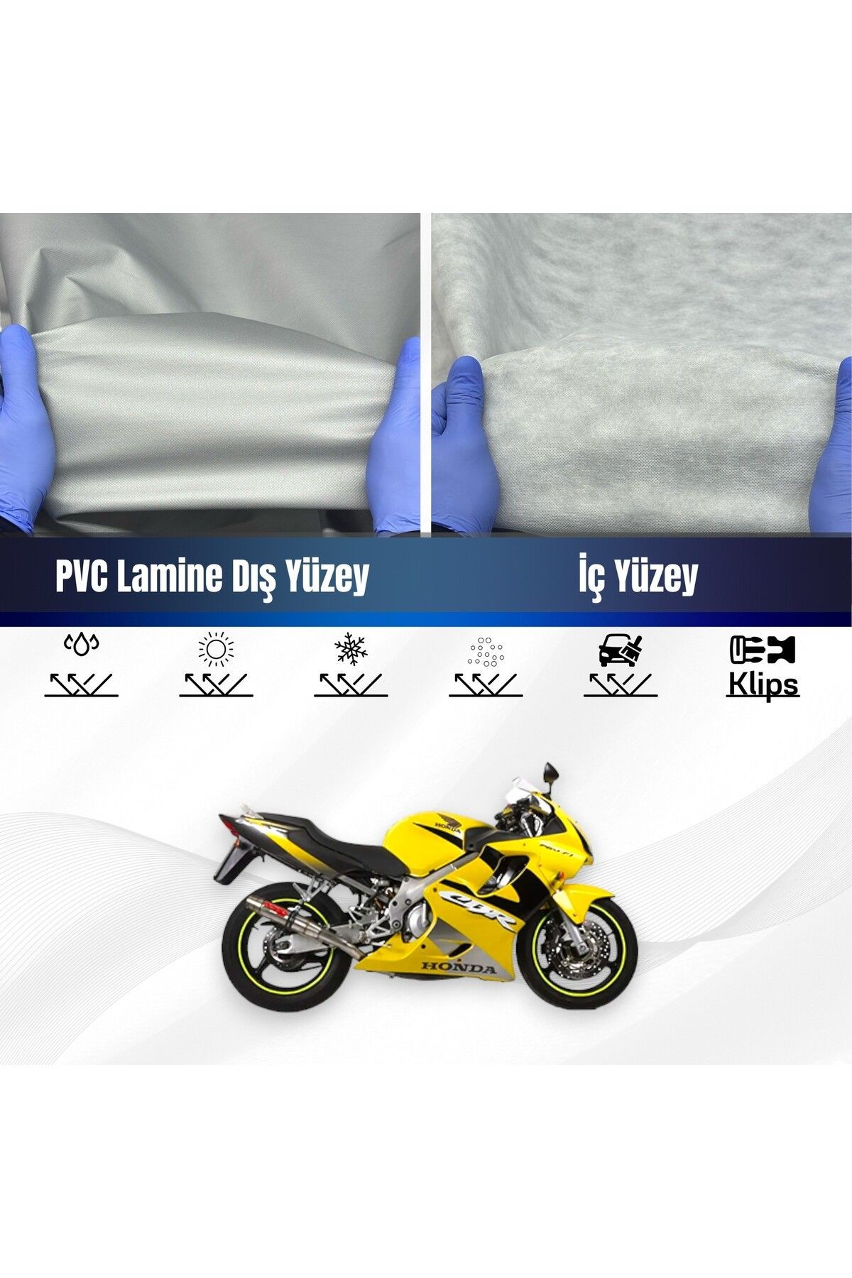 Honda Cbr 600 F Sport Su Geçirmez Motosiklet Branda 4 Mevsime Uygun Motor Brandası