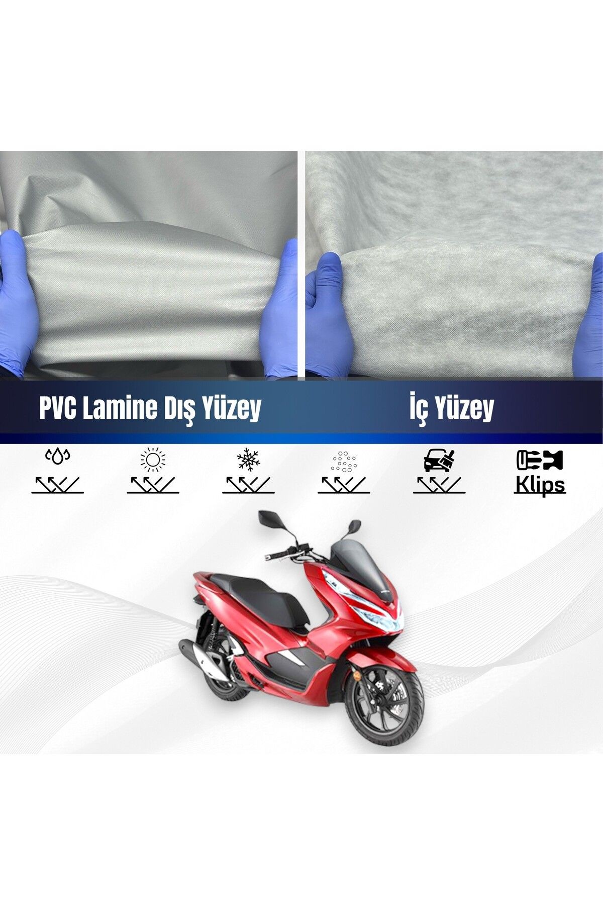 Honda Pcx 150 Su Geçirmez Motosiklet Branda 4 Mevsime Uygun Motor Brandası