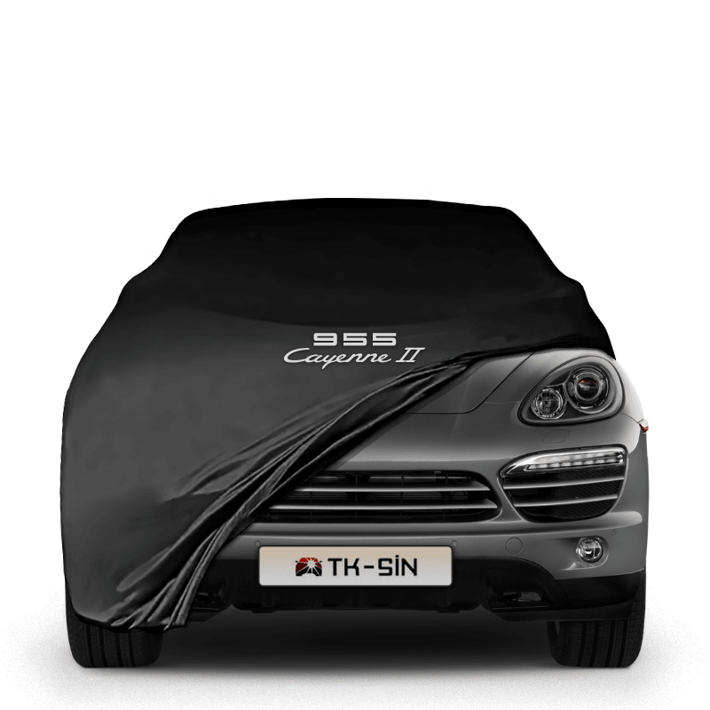 PORSCHE CAYENNE 2 (2014-2017) Araba Brandası İç Mekan Kumaş Araba Brandası Logolu Oto Branda