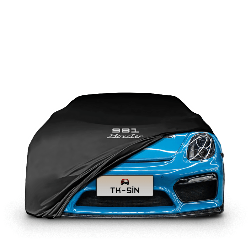 PORSCHE BOXSTER 981 (2012-2016) Araba Brandası İç Mekan Kumaş Araba Brandası Logolu Oto Branda