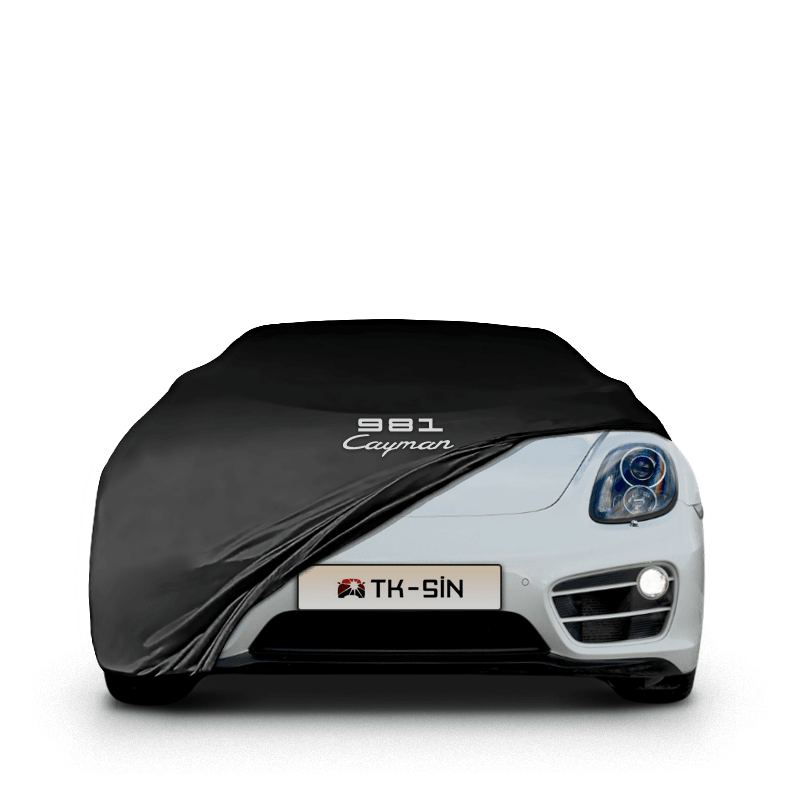 PORSCHE CAYMAN 981C (2013-2016) Araba Brandası İç Mekan Kumaş Araba Brandası Logolu Oto Branda