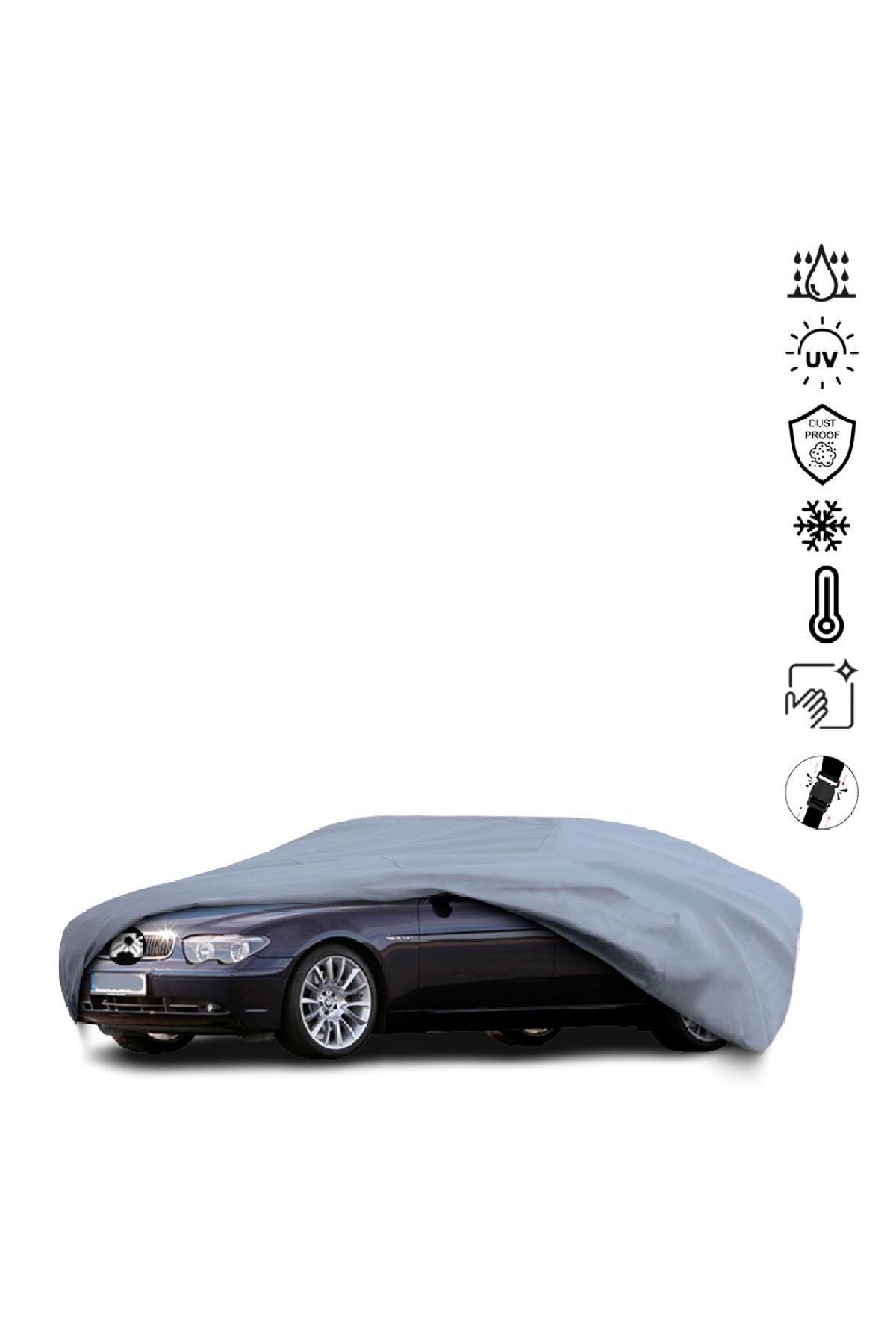 Bmw 7 Serisi E65 Sedan (2001-2008) Araba Brandası Miflonlu Su Geçirmez Dış Ortam Araba Brandası