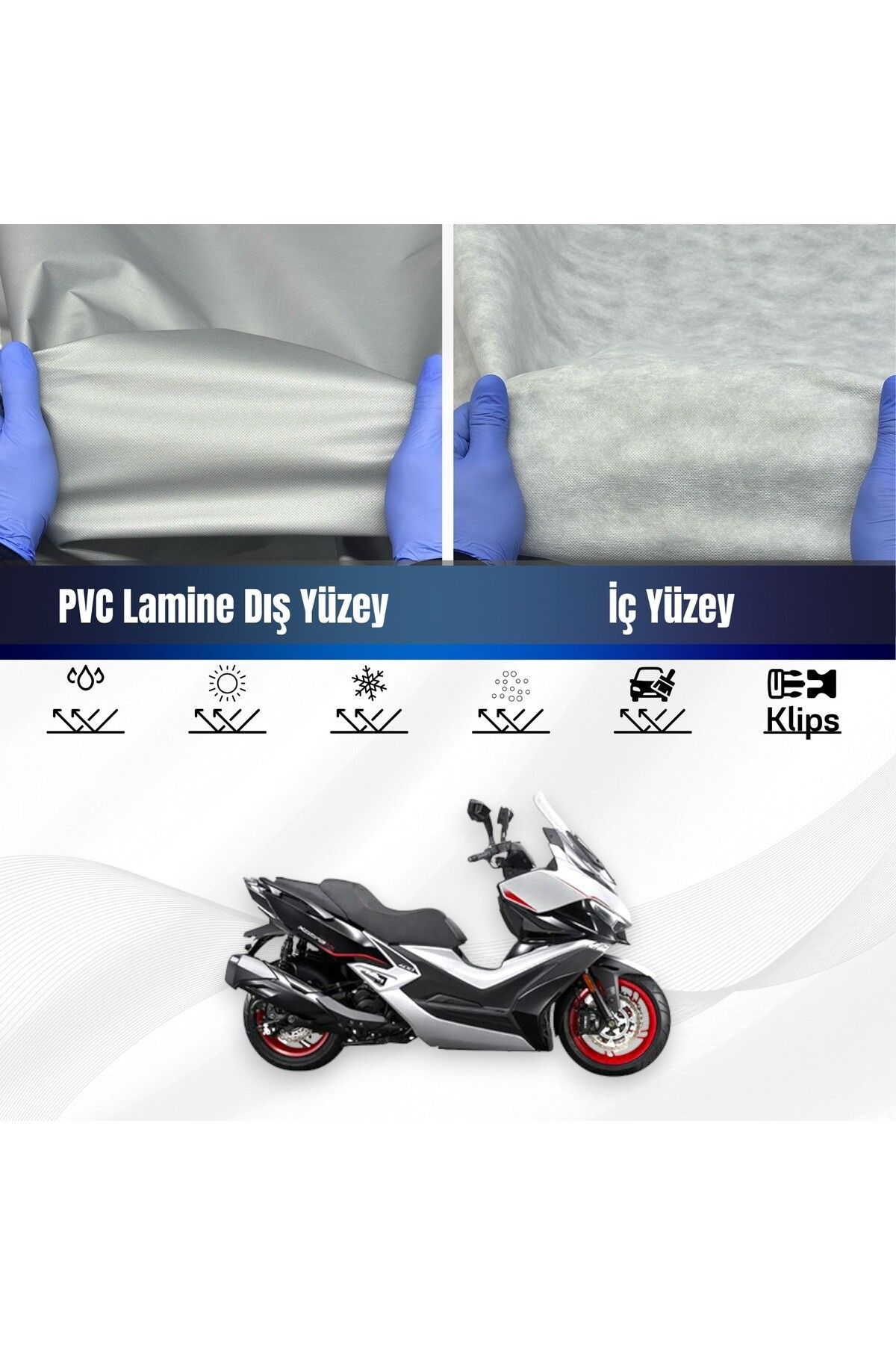 Kymco Xciting Vs 400 Limited Edition Motosiklet Branda Su Geçirmez Uv Korumalı