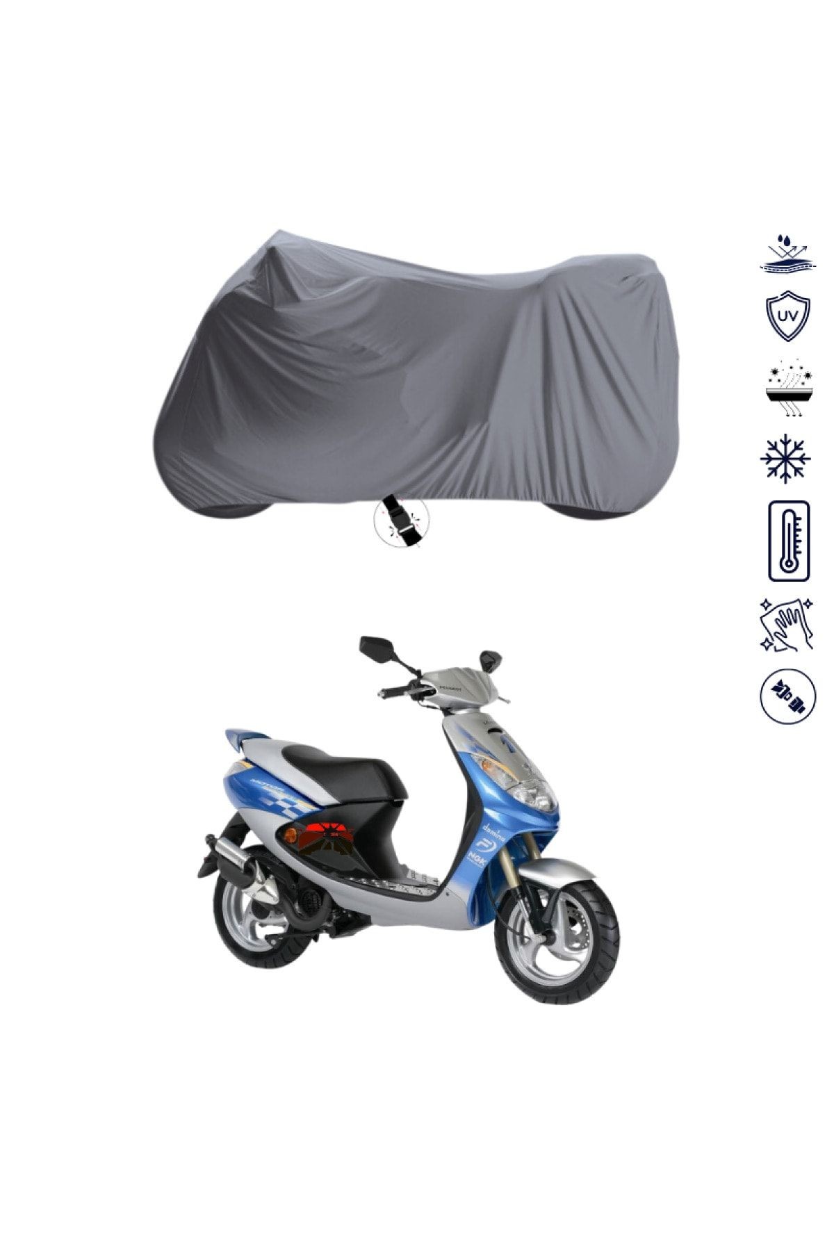 Peugeot Vivacity 100 Motosiklet Branda Su Geçirmez Motor Branda