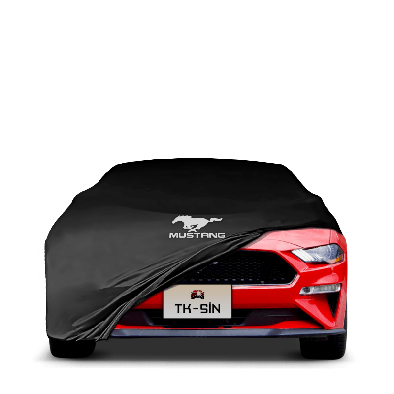 FORD MUSTANG CONVERTİBLE 6 (2015-2023) Araba Brandası İç Mekan Kumaş Araba Brandası Logolu Oto Branda