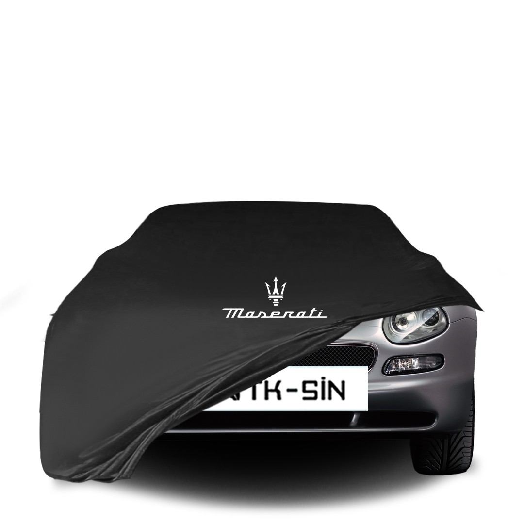 MASERATİ 3200 GT Araba Brandası İç Mekan Kumaş Araba Brandası Logolu Oto Branda