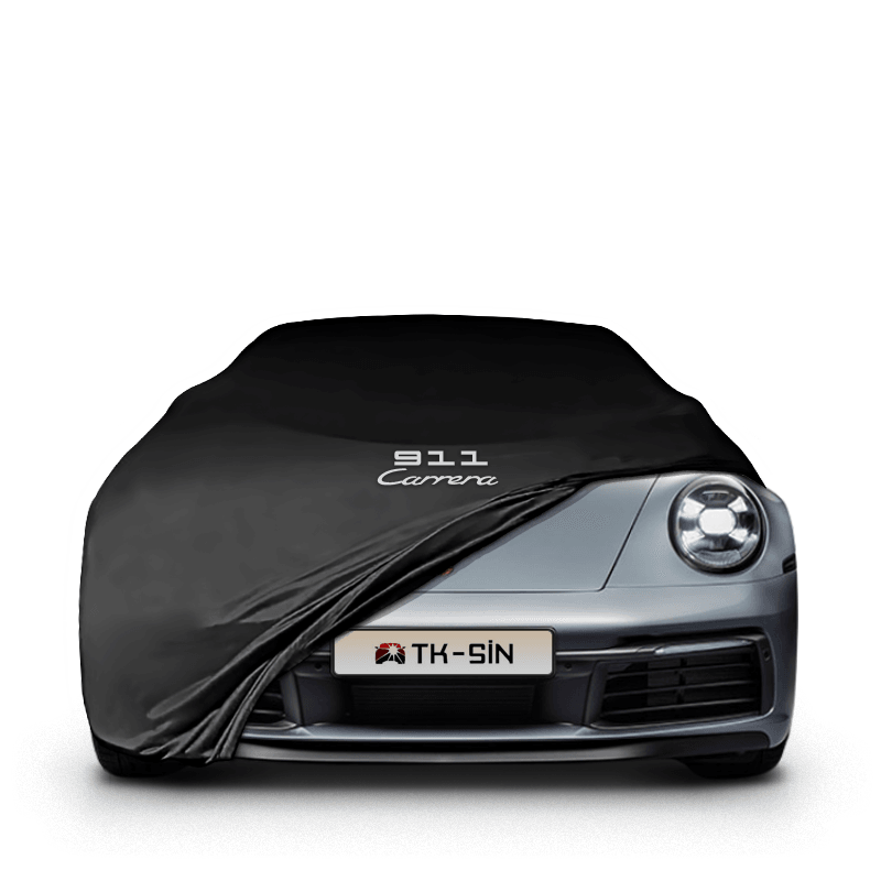 PORSCHE 911 (992) (2018-) Araba Brandası İç Mekan Kumaş Araba Brandası Logolu Oto Branda