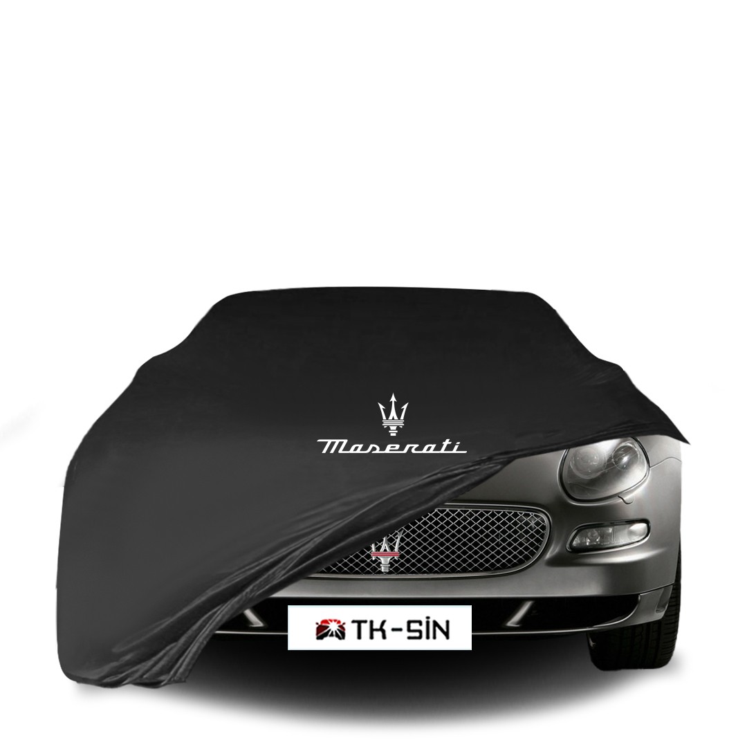 MASERATİ GRANSPORT Araba Brandası İç Mekan Kumaş Araba Brandası Logolu Oto Branda