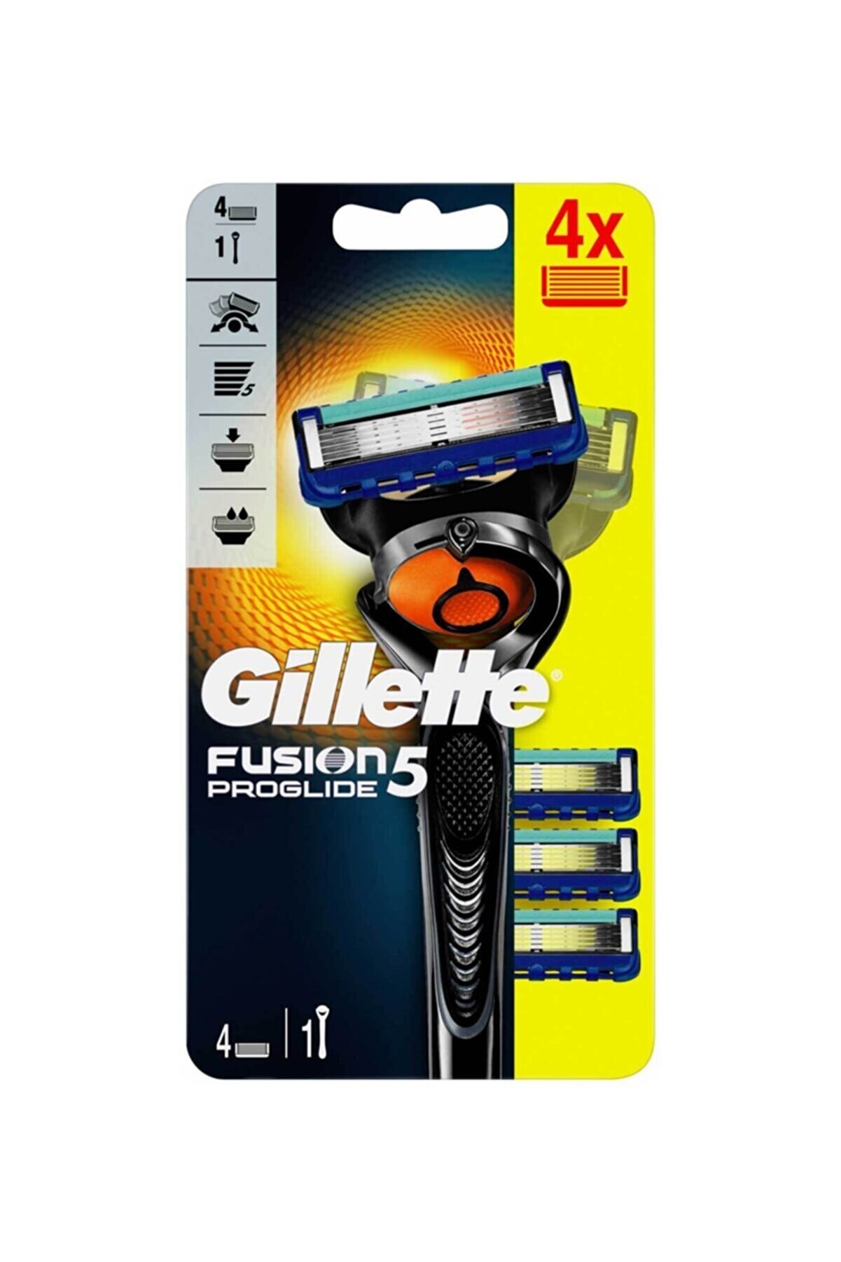 Gillette Fusion Proglide Flexball Tıraş Makinesi + 4 Yedekli