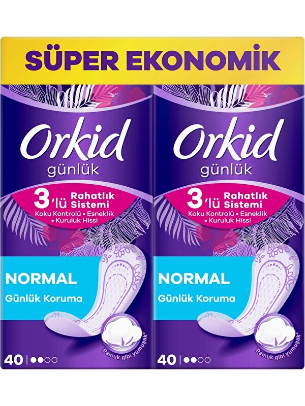 Orkid Günlük Ped Normal 80 Adet Dev Ekonomi Paketi ( 4703 )