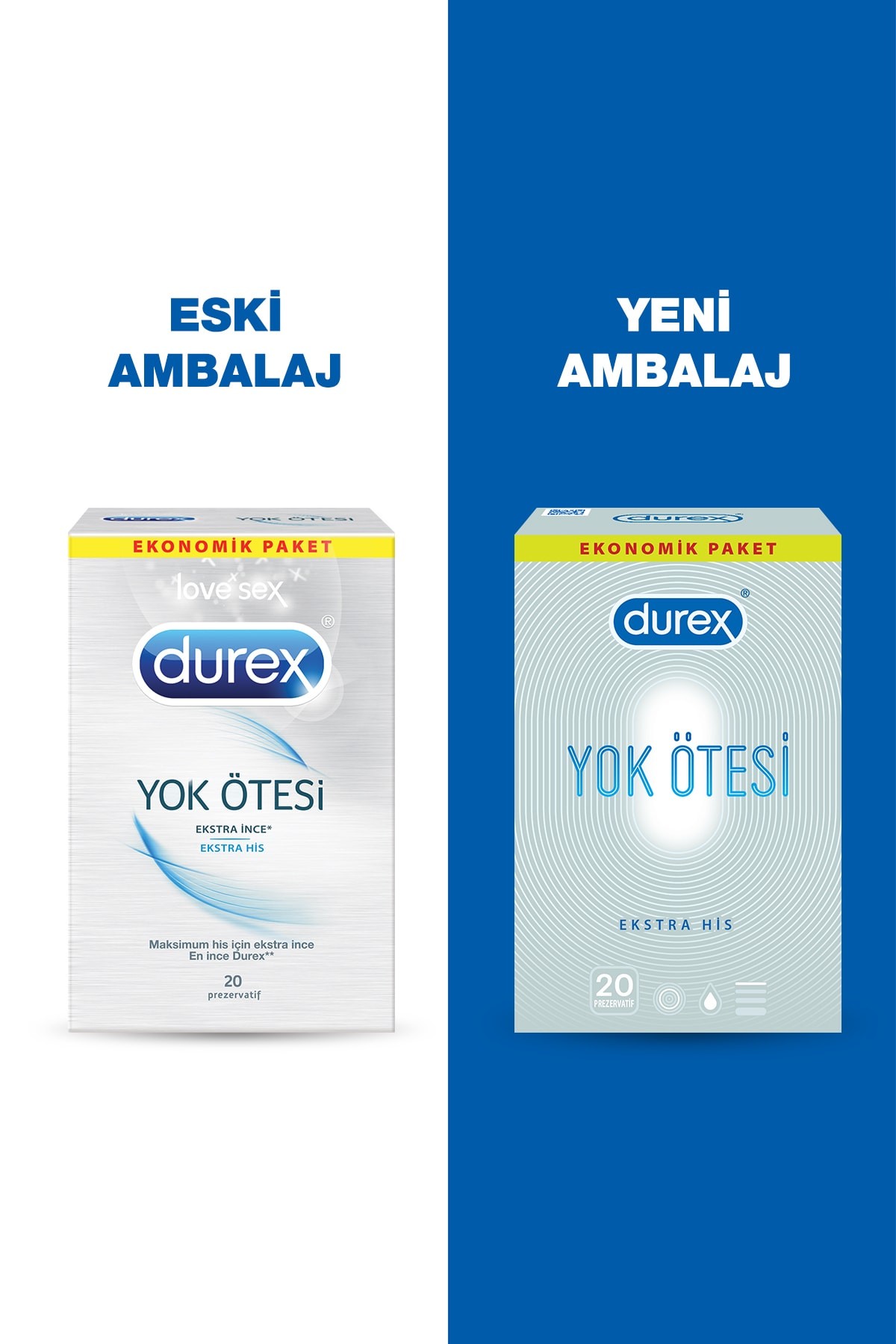 DUREX YOK ÖTESİ EKSTRA HİS 20Lİ