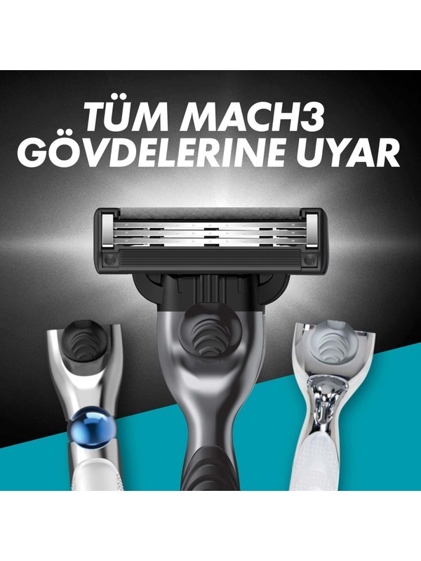 Gillette Mach3 Charcoal Yedek Tıraş Bıçağı 2'li