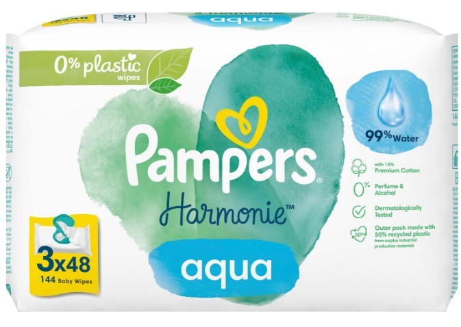 Prima Aqua Pure Islak Havlu Mendil 3lü 144 Yaprak ( 8525 )