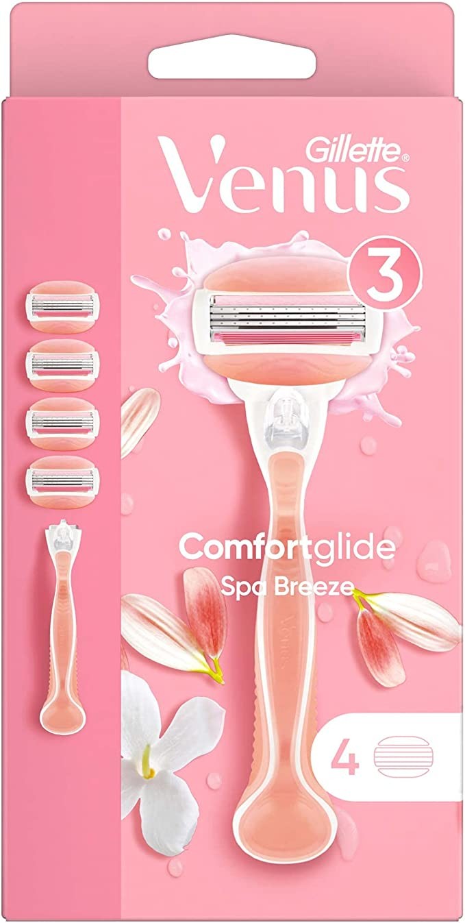 Gillette Venus Comfortglide Spa Breeze Kadın Tıraş Makinesi + 4 Yedek Bıçağı