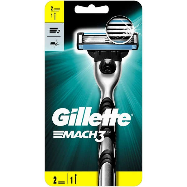 Gillette Mach3 Tıraş Makinesi + 2 Yedek Başlık