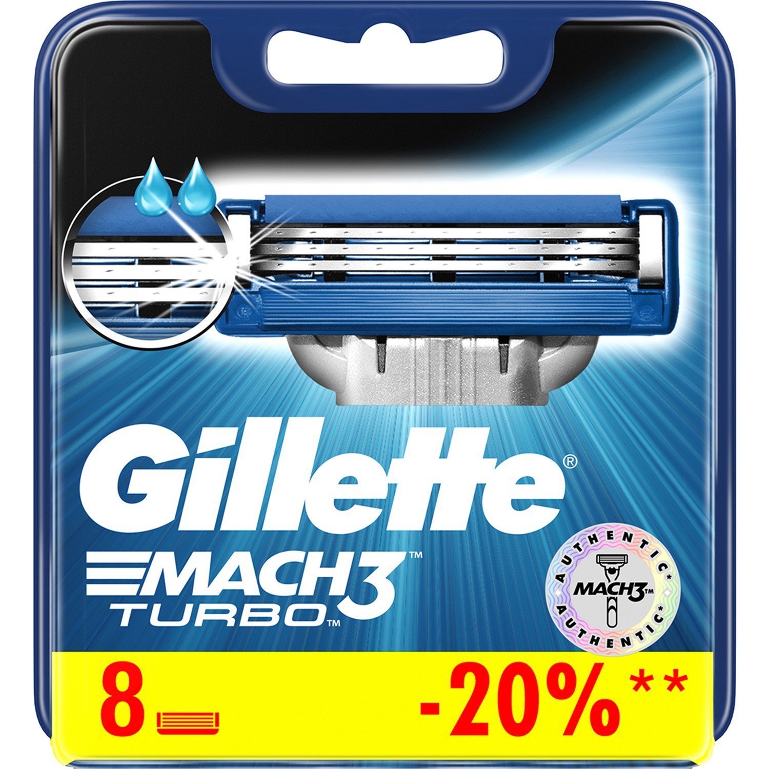 Gillette Mach 3 Turbo 8\'li Yedek Tıraş Bıçağı