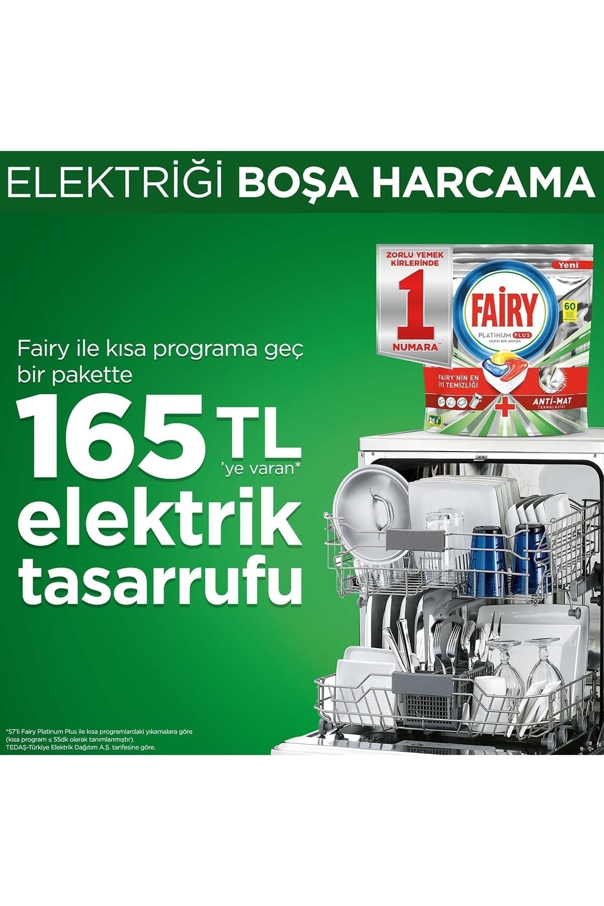 FAİRY PLATİNUM PLUS BULAŞIK MAK.75Lİ KAP.+500ML+SÜNGER