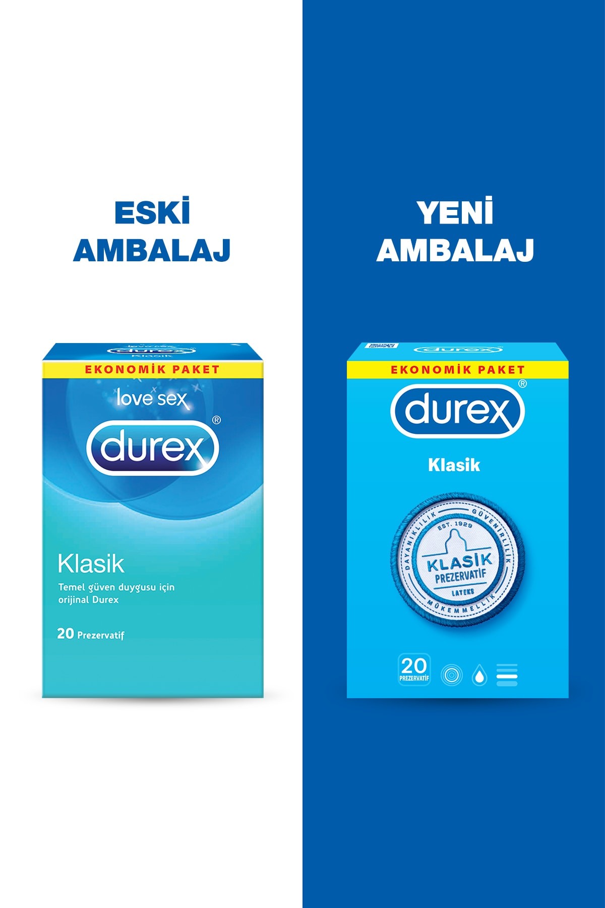 DUREX KLASİK 20Lİ