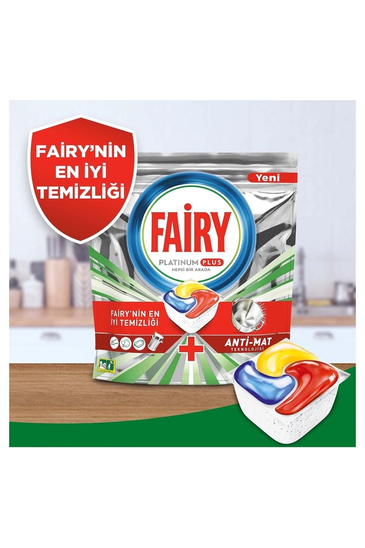 FAİRY PLATİNUM PLUS BULAŞIK MAK.75Lİ KAP.+500ML+SÜNGER