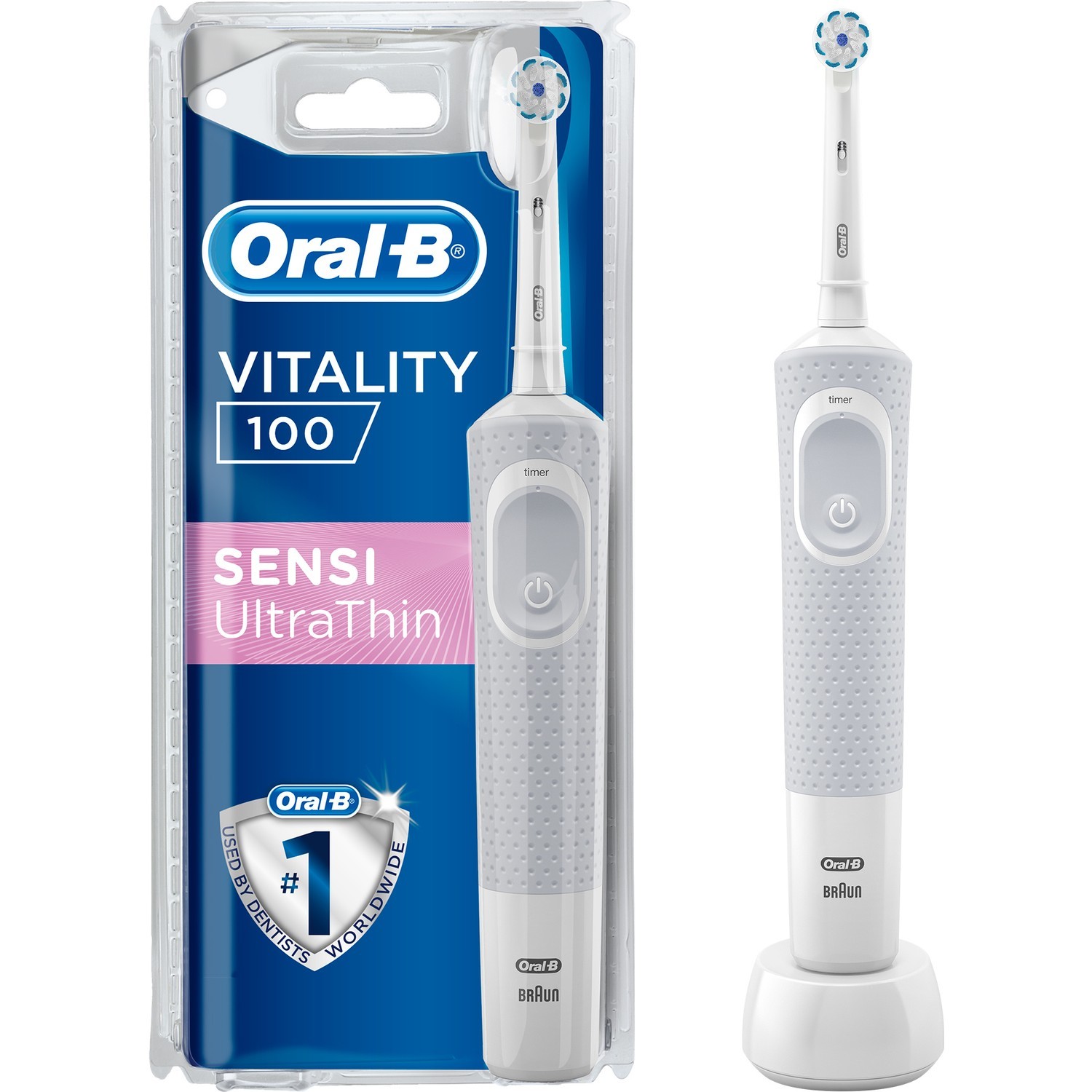 Oral-B Vitaly 100 Braun Ultra Thin Şarjlı Diş Fırçası