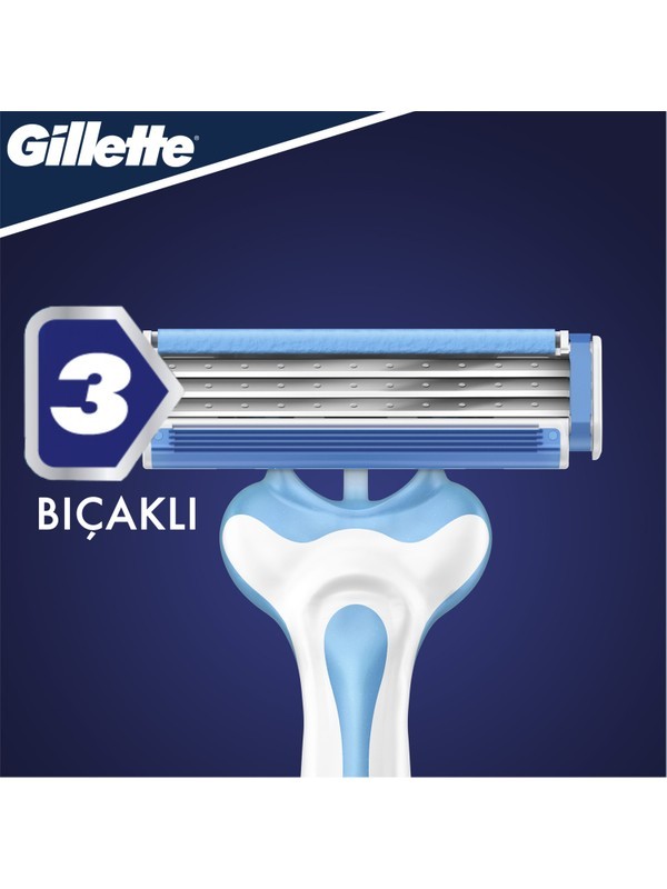 Gillette Blue3 Cool Kullan At Tıraş Bıçağı 6\'lı