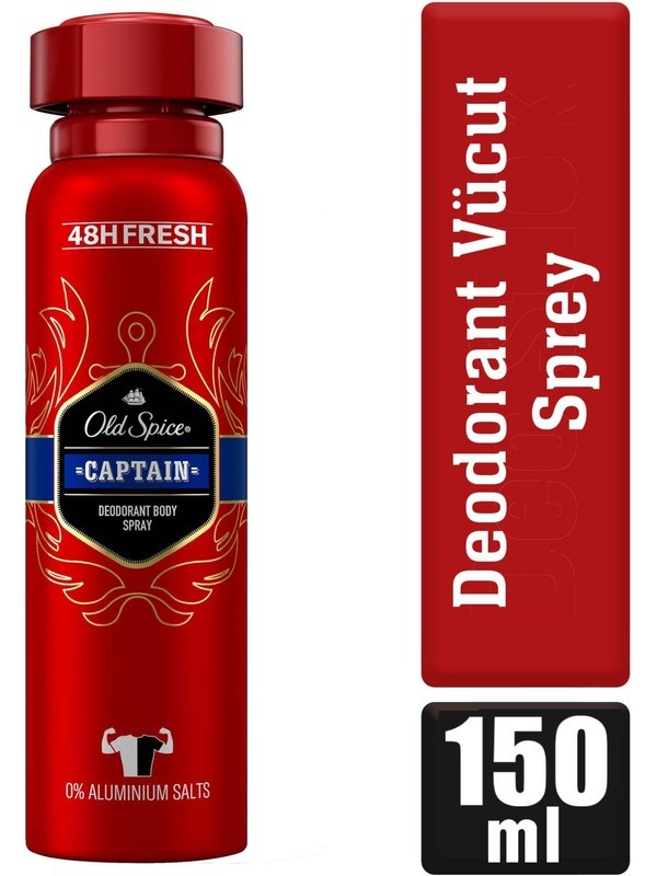 Old Spice Captain Erkekler İçin Sprey Vücut Deodorantı 150 ml