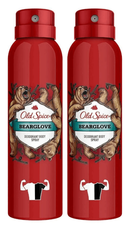 Old Spice Sprey Deodorant 150 ml Bearglove x 2 ADET