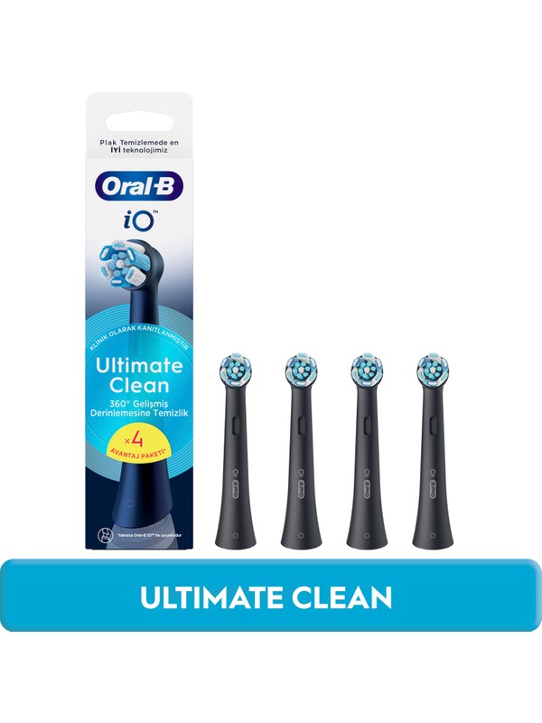 OB YEDEK BAŞLIK İO ULT.CLEAN BLACK 4LÜ 4932