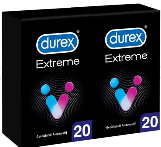 Durex Extreme 40'lı li ve Tırtıklı Prezervatif