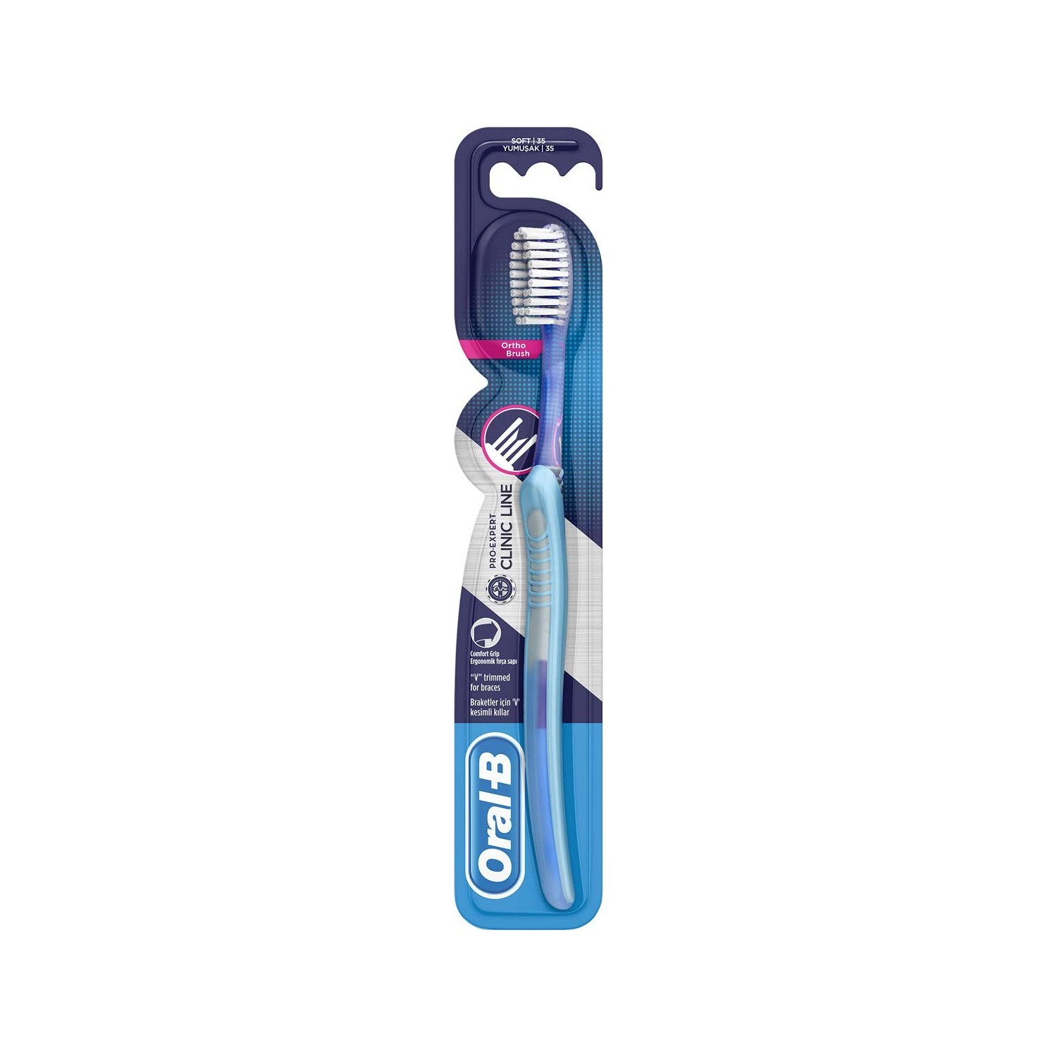 Oral-B Ortho Brush Orthodontik Diş Fırçası 35 Soft x 2 Adet