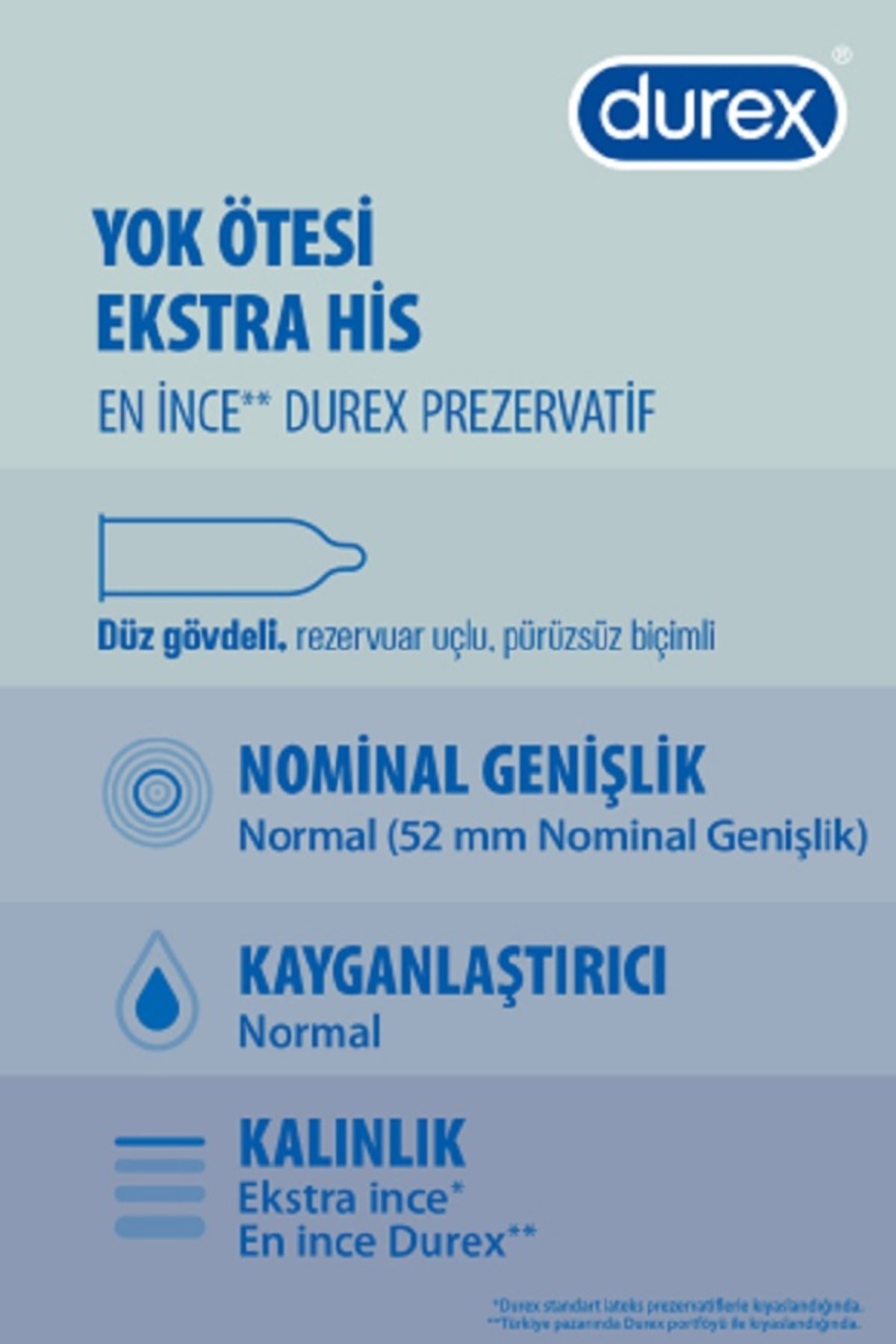 DUREX YOK ÖTESİ EKSTRA HİS 20Lİ