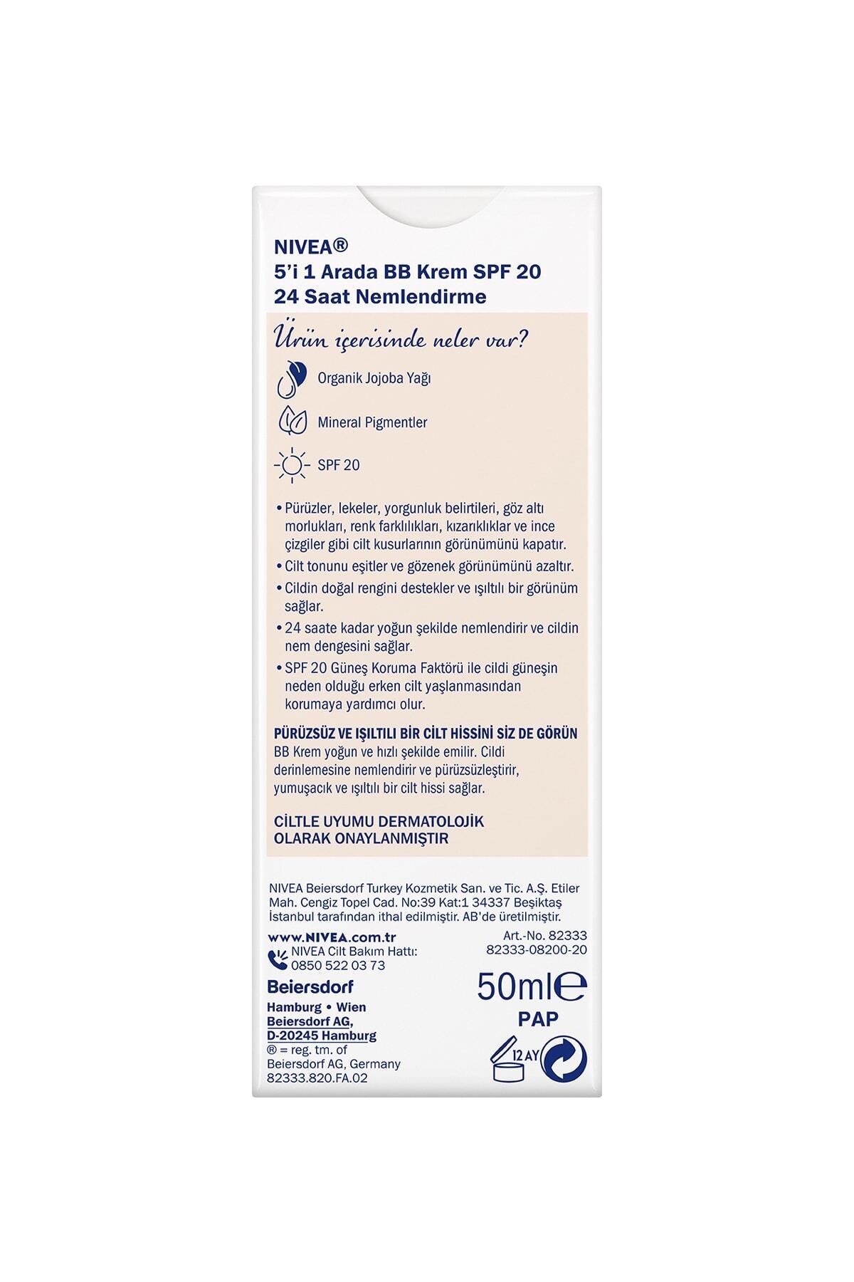 NİV.BB KRM.AÇIK CİLT TONU 50ML 5241