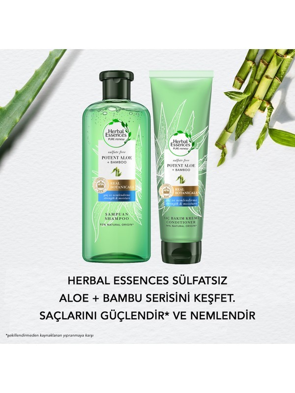 Herbal Essences Sülfatsız Aloe + Bambu  Şampuan 380ml ( 1759 )