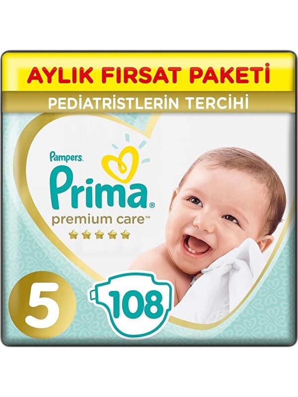 Prima Premium Care 5 Beden 108li Aylık Fırsat Paketi ( 2038 )